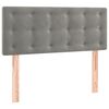 vidaXL Boxspring met matras fluweel lichtgrijs 100x200 cm