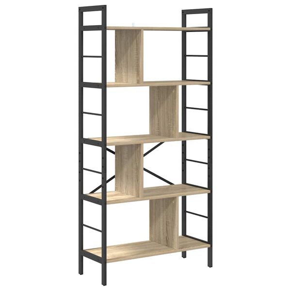 vidaXL Boekenkast Sonoma Eiken 75 x 30 x 156 cm Bewerkt hout