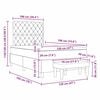 vidaXL Boxspring bed met matras Roze 120 x 190 cm Fluweel