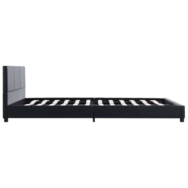 vidaXL Bedframe kunstleer zwart 140x200 cm