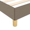 vidaXL Bedframe zonder matras 120x200 cm stof taupe
