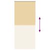 vidaXL Rolgordijn verduisterend 124,4 x 230 cm stofbreedte 120 cm beige