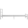 vidaXL Bedframe metaal wit 90x200 cm