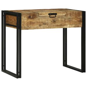 vidaXL Slaapkamer Kaptafels Bruin 90 x 50 x 75 cm Massief mangohout