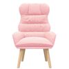 vidaXL Fauteuil Roze 69 x 74 x 93 cm Sherpa Stof