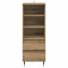 vidaXL Highboard met lade Artisan Eiken 40 x 36 x 110 cm Bewerkt hout