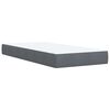 vidaXL Boxspring met matras fluweel donkergrijs 90x200 cm