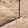 vidaXL Hoogpolig vloerkleed NAVARRA 120x120 cm polyester beige