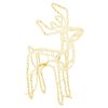vidaXL Kerstfiguur rendier warmwit 76x42x87 cm