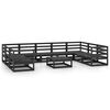 vidaXL 10-delige Loungeset massief grenenhout