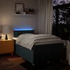 vidaXL Boxspring met matras stof blauw 120x200 cm