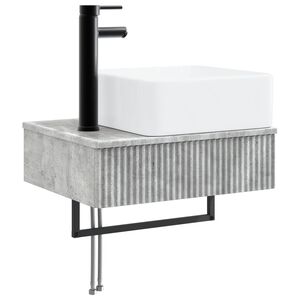 vidaXL Wandgemonteerde Wastafel Betongrijs 53 x 35 x 39 cm