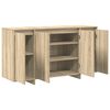 vidaXL Dressoir Sonoma Eiken 135 x 41 x 75 cm Bewerkt hout