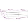 vidaXL Boxspring met matras stof zwart 200x200 cm