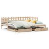 vidaXL Slaapbank met onderschuifbed en lades zonder matras 80x200 cm