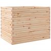 vidaXL Plantenbak 90x60x68,5 cm massief grenenhout
