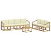 vidaXL Buiten bankenset 7 pcs