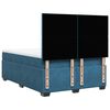 vidaXL Boxspring met matras fluweel blauw 140x190 cm