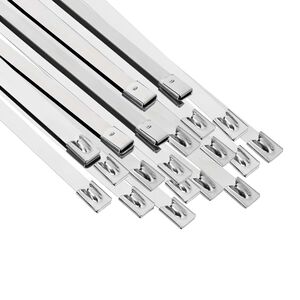 vidaXL Kabelbinders 25 st 7,9 x 350 mm zilver