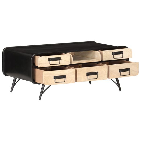 vidaXL Salontafel 100x50x40 cm massief mangohout