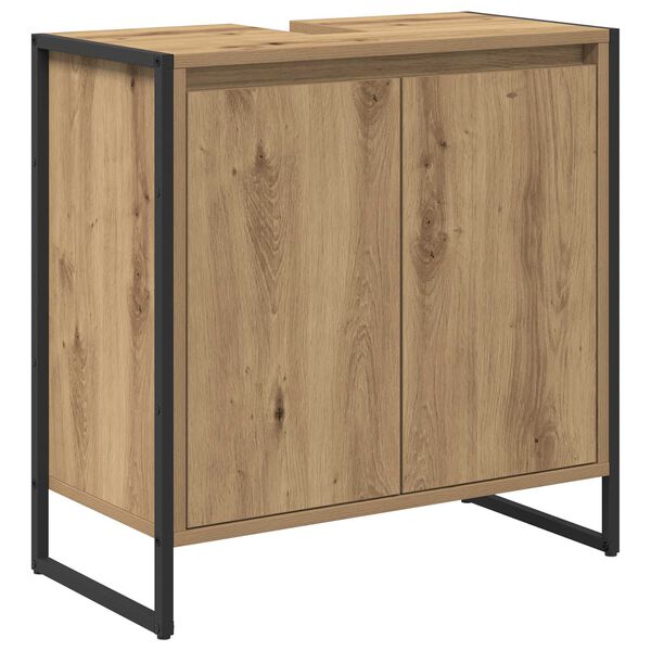 vidaXL Badkamer Kast Ambachtelijk eiken 60 x 30 x 60 cm Bewerkt hout