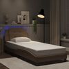 vidaXL Bedframe met LED zonder matras "Zadar" cappuccino 100x200 cm