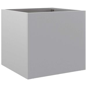 vidaXL Plantenbak 32x30x29 cm gegalvaniseerd staal zilverkleurig