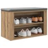 vidaXL Schoenenrek met plank artisanaal eikenkleurig 75 x 35 x 45 cm