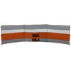 vidaXL Windscherm camping waterdicht 508x130 cm grijs en oranje