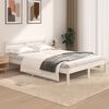 vidaXL Bedframe massief grenenhout wit 120x190 cm