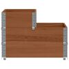 vidaXL Verhoogde plantenbak 3-laags 120x80 cm massief grenenhout bruin