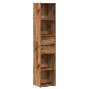 vidaXL Boekenkast 36x30x171 cm bewerkt hout oud houtkleurig