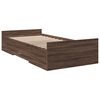 vidaXL Bedframe met lades bewerkt hout bruin eikenkleur 75x190 cm