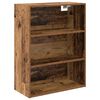 vidaXL Hoge kast met lade Oud Hout 69,5 x 34 x 180 cm Bewerkt hout