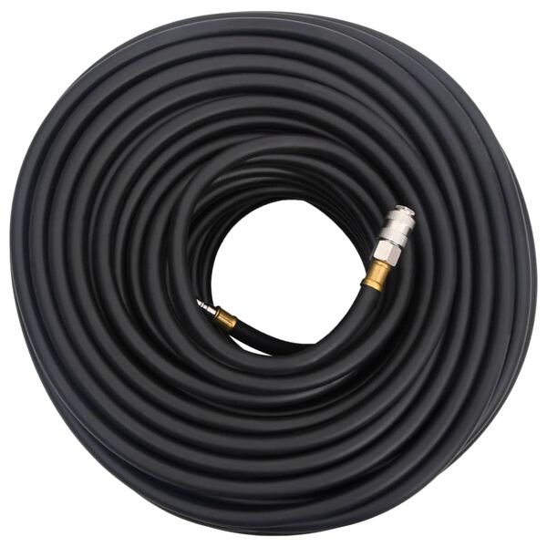 vidaXL Luchtslang hybride 0,6'' 50 m rubber en PVC zwart