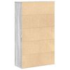 vidaXL Boekenkast 60x24x101,5 cm bewerkt hout grijs sonoma eikenkleur