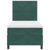 vidaXL Boxspringbed met matras Donkergroen 90 x 200 cm Fluweel