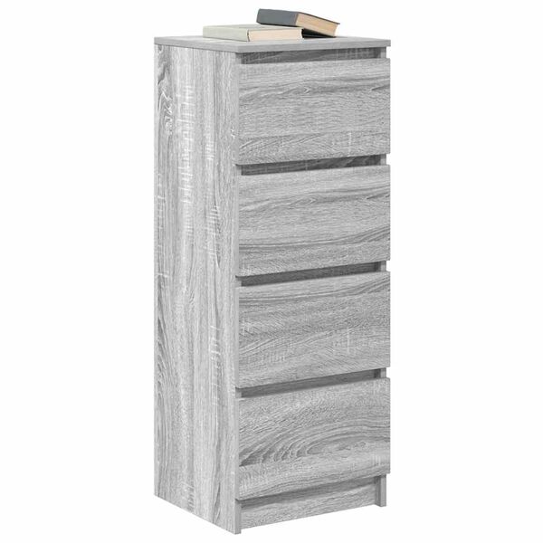 vidaXL Dressoir 37,5x35x99 cm spaanplaat grijs sonoma