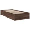 vidaXL Bedframe met lades bewerkt hout bruin eikenkleurig 75x190 cm