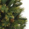 vidaXL Kunstmatige Scharnier Kerstboom met Cones Groen 150 cm