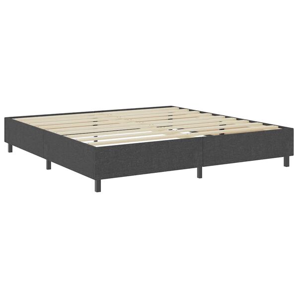 vidaXL Boxspringframe stof grijs 200x200 cm
