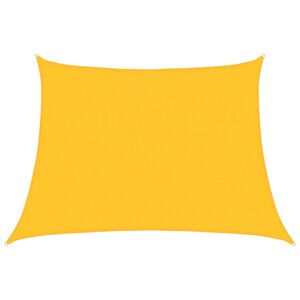 vidaXL Zonnezeil 160 g/m&sup2; trapezium 4/5x3 m HDPE geel