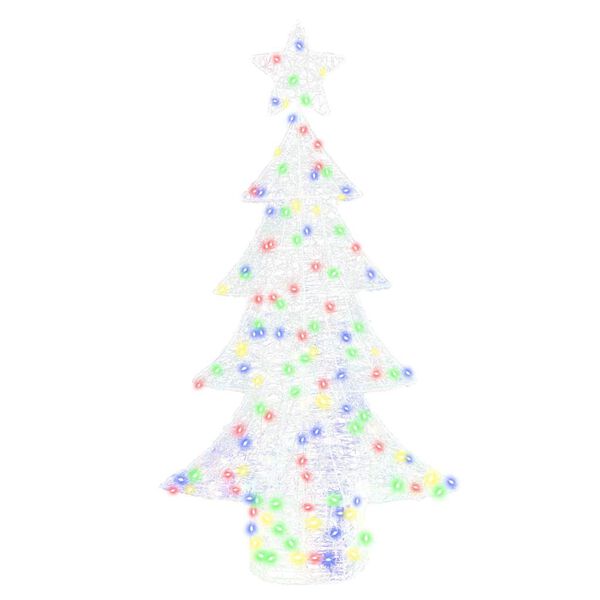 vidaXL Kerstboom met 160 LED Multikleur 150 cm Acryl