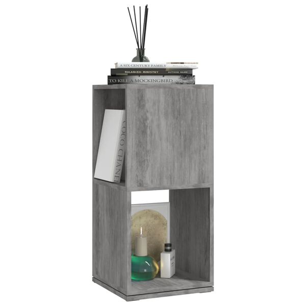 vidaXL Draaikast 34,5x34,5x75,5 cm spaanplaat betongrijs