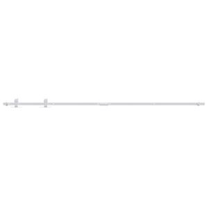 vidaXL Ophangset voor minischuifdeur 183 cm koolstofstaal wit
