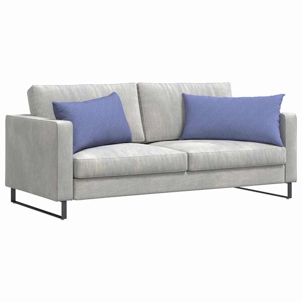 vidaXL Sofa Kussens 2 stuks Blauw 80 x 40 cm Stof