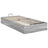 vidaXL Ottoman Bedframe met opslag Grijze Sonoma 203 x 90 x 25 cm