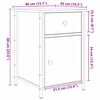 vidaXL Nachtkastje met lade 2 pcs Oudhout 40 x 42 x 60 cm Bewerkt hout