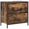 vidaXL Badkamerkast met lades 60x34,5x60 cm gerookt eikenkleurig