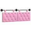 vidaXL Hangend hoofdbord Roze Stof